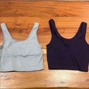Gray and Dark Purple Tank Tops